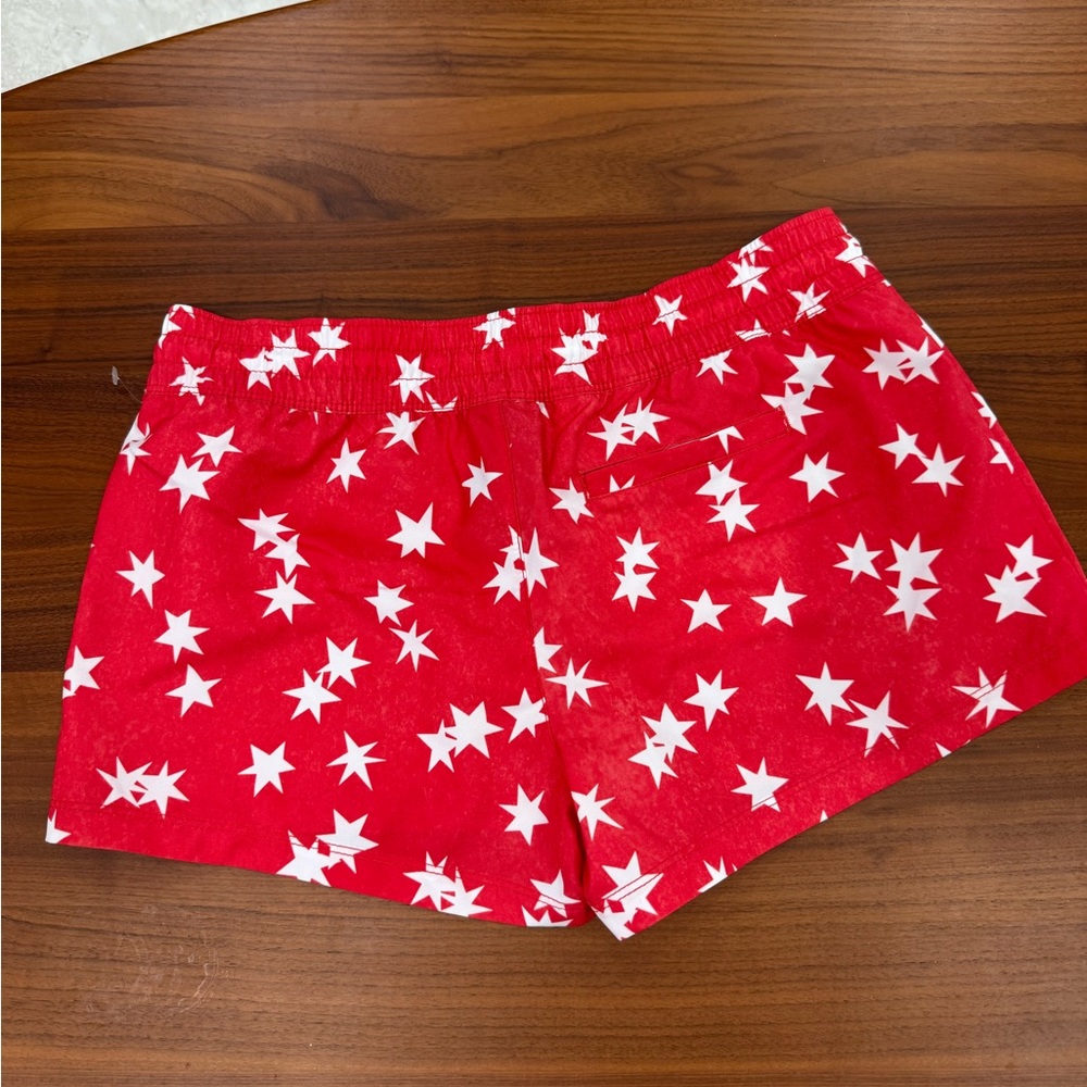 Hurley Red Star-Print Athletic Shorts